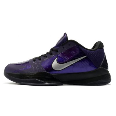 Nike Erkek Zoom Kobe 5 V Ink/Metallic Metal Gümüş / Siyah Basketbol Ayakkabısı Türkiye - Q936PA3C